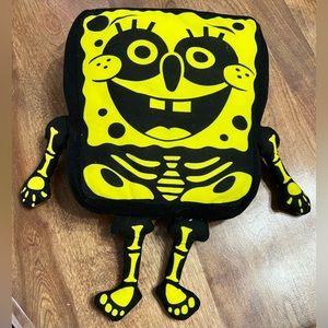 Nickelodeon SpongeBob Squarepants 2015 Neon Skeleton Plush 15” RARE